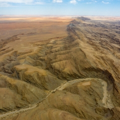 Namibia Drone DJI Mavic Pro 2 Over Kuiseb Pass Parched Landscape