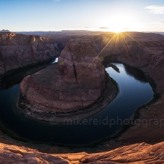 Horsehoe Bend At Sunset