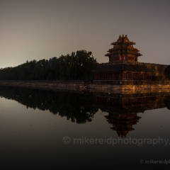 Beijing Photography Wall at Night Forbidden City