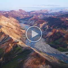 Over Iceland Landmannalaugar Drone Video.mp4