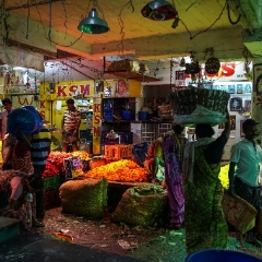 Flower Commerce Koyambedu Market India