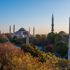 Istanbul Hagia Sophia Fall Colors