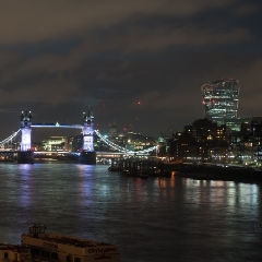Thames Night Panorama View