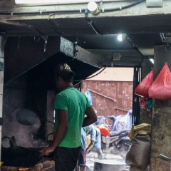 Streetside Cooking Kathmandu