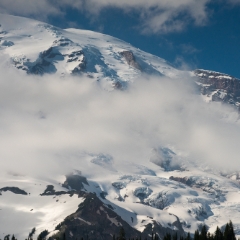Mount Rainier Clouds Layers
