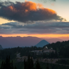 Rainier National Park Paradise Sunset