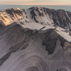 Aerial Mount St Helens Crater Details