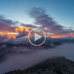 Rainier Fremont Lookout Sunset Timelapse Video