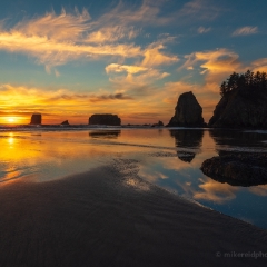 Fuji GFX50s Seacond Beach Sunset Reflections