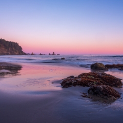 Washington Coast Third Beach Sunset Beach Rocks