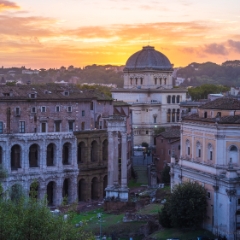 Rome Foro Romano Sunset