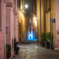 Rome Night Streets Alley