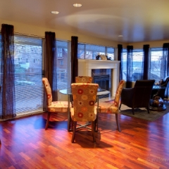 dining room and windows real estate photography