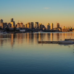 Seattle Gaskworks Park Dawn Reflection Mood