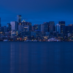 Seattle Lake Union Blue SKyline