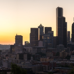 Seattle Photography Golden City View from Rizal Park