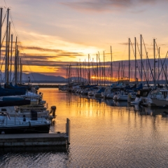 Seattle Photography Shilshole Marina Sunset Moorage
