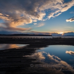 Seattle Pier 62 Sunset Clouds