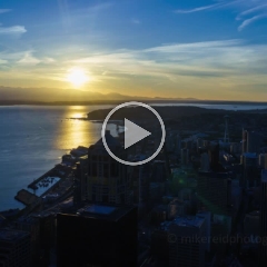 Seattle Fiery Sunset Timelapse Video from the Columbia Center.mp4