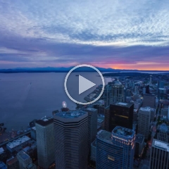 Seattle Sunset Timelapse from the Sky View Observatory.mp4 These are time lapse videos I have created of incredible weather above #Seattle from the Columbia Centers Sky View Observatory.