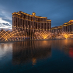 Vegas Photography Bellagio Night Fountains