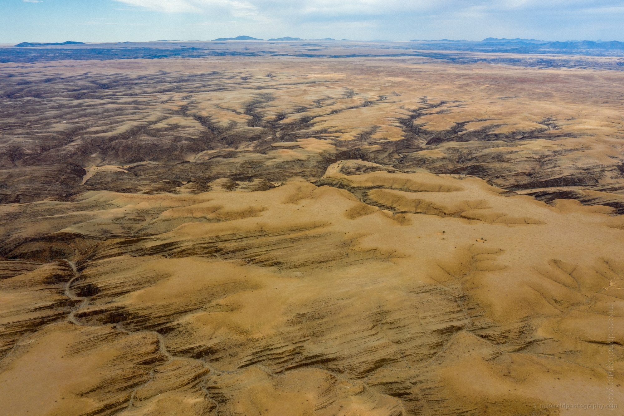 Namibia Drone DJI Mavic Pro 2 Over Kuiseb Pass Dry Rivers