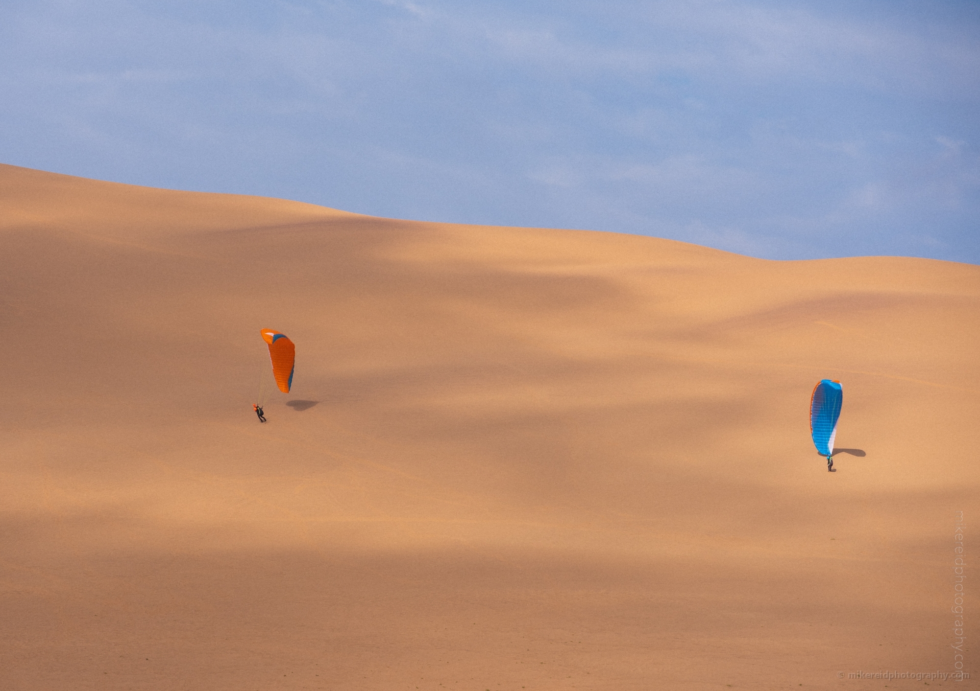Namibia Photography Parasailers Above the Dunes