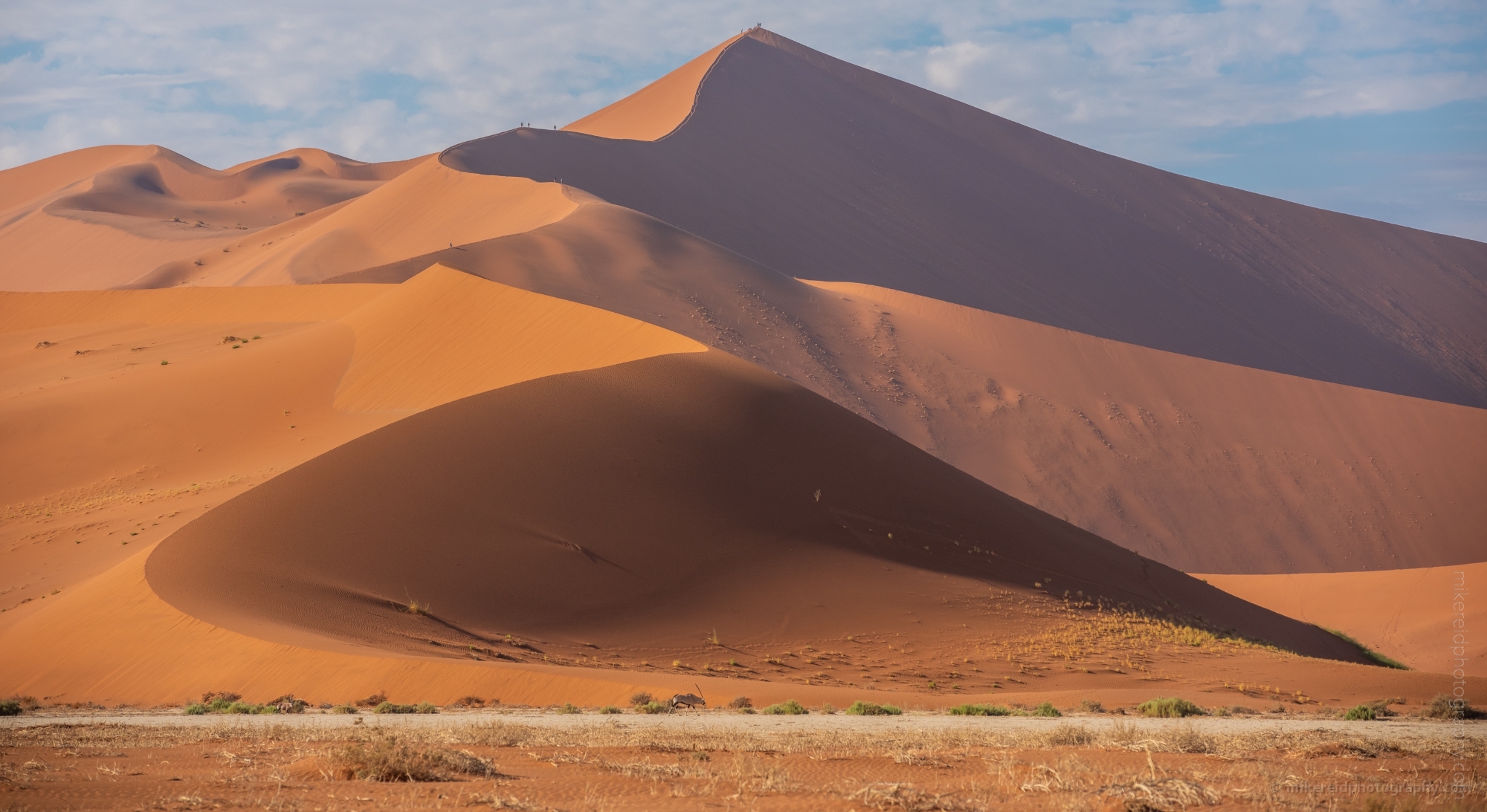 Namibia Photography Sossusvlei Climbing Big Daddy Dune at Dawn