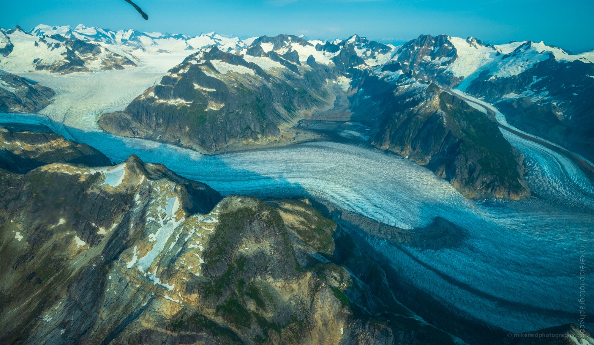 Aerial Baird Glacier Details