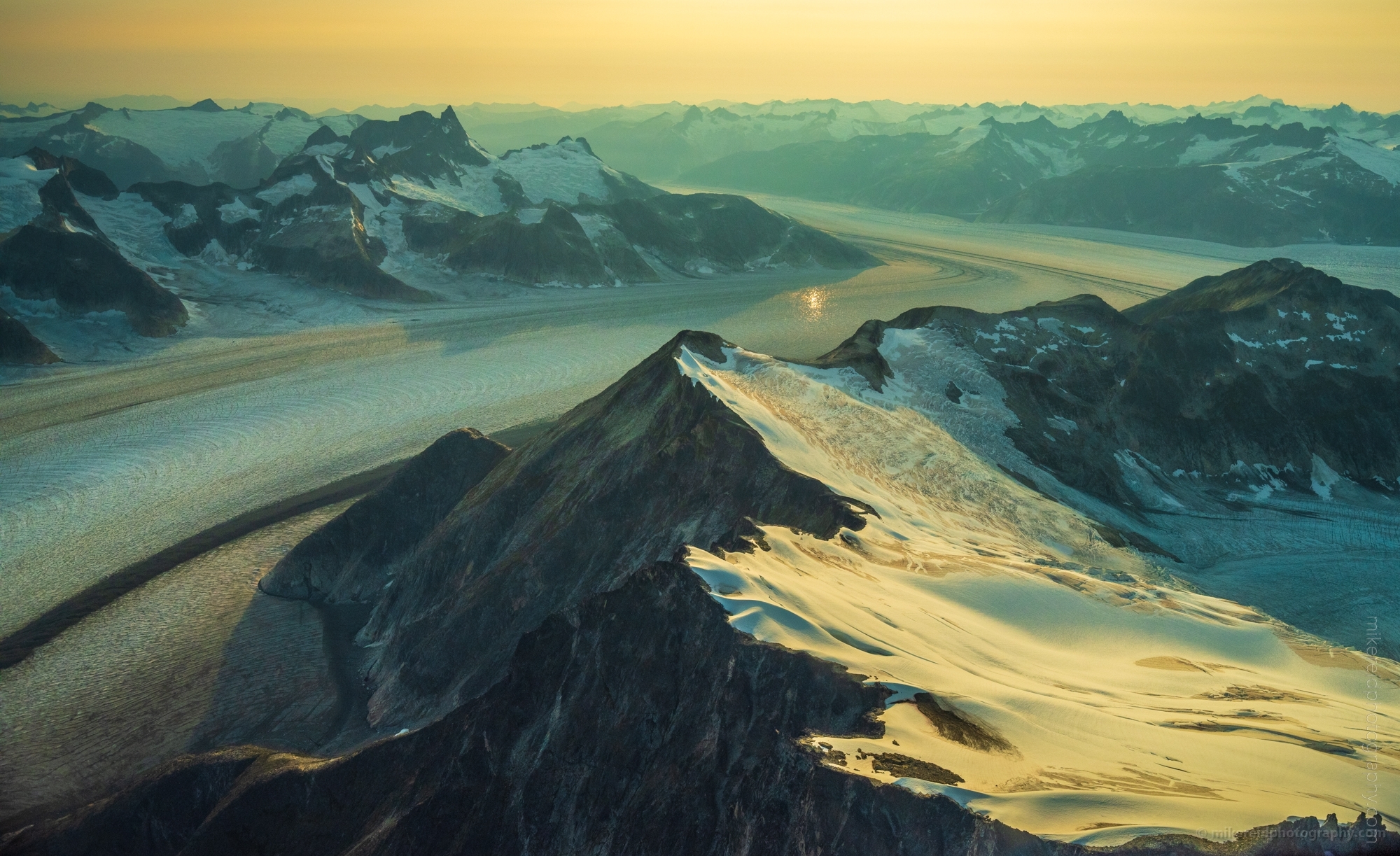 Aerial Baird Glacier Dusk Light.jpg