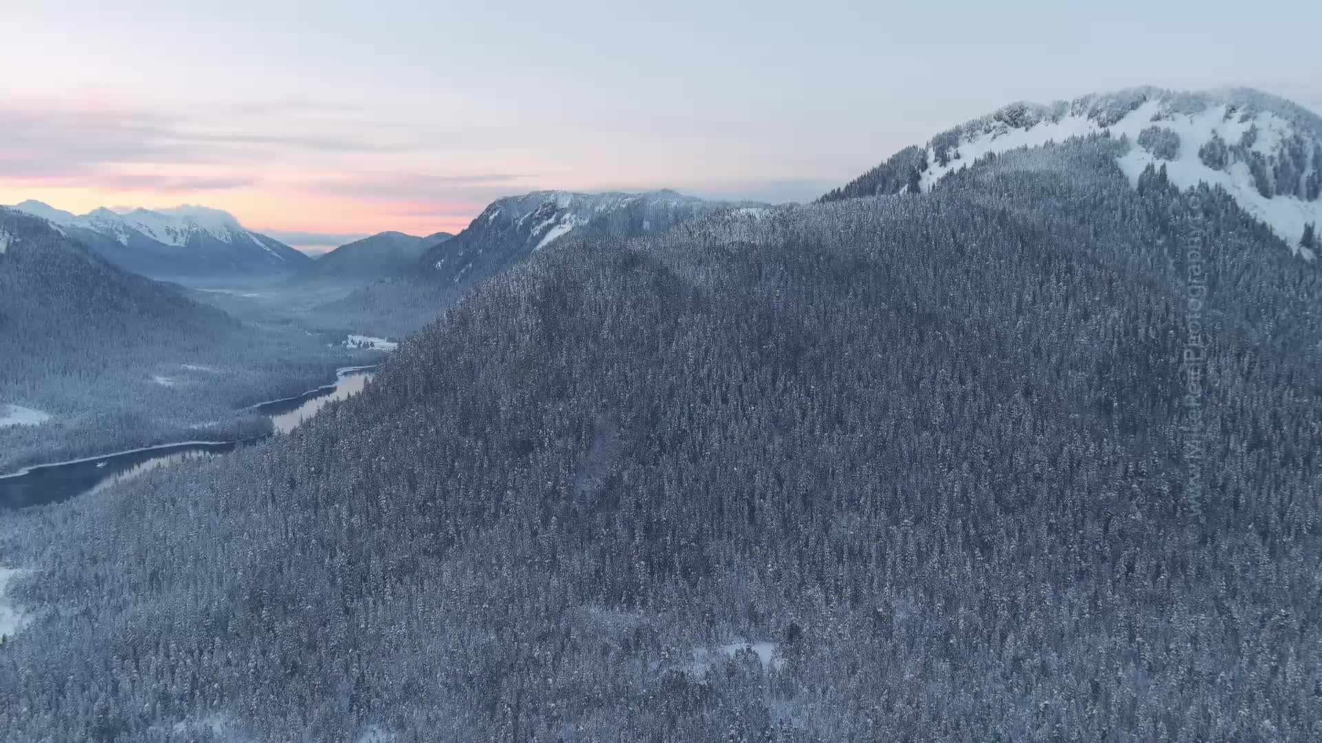 Petersburg Mountain Aerial Drone Video Dec23 TW