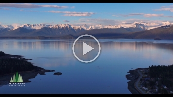 Aerial Alaska Into Frederick Sound and Petersburg