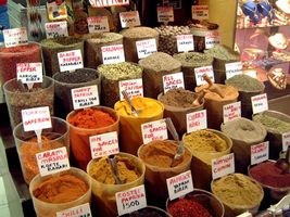Grand Bazaar Spices Selection of spices in the Grand Bazaar Istanbul