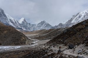 Leaving Dingboche.jpg To order a print please email me at Mike Reid Photography