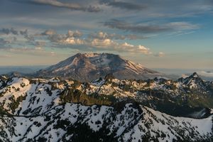 Aerial Mount St Helens Approach