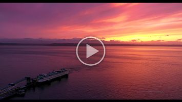 Edmonds Ferry Sunset Drone Video Watch the Edmonds ferry glide across Puget Sound beneath a glowing Pacific Northwest sunset in this cinematic aerial drone video. The golden light reflects off...