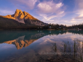Emerald Lake Sunset Reflection – Golden Light in Yoho National Park | Fine Art Landscape Print The last light of day bathes the rugged peaks above Emerald Lake in a golden glow, perfectly mirrored in the lake’s turquoise waters. Captured at sunset in Yoho...