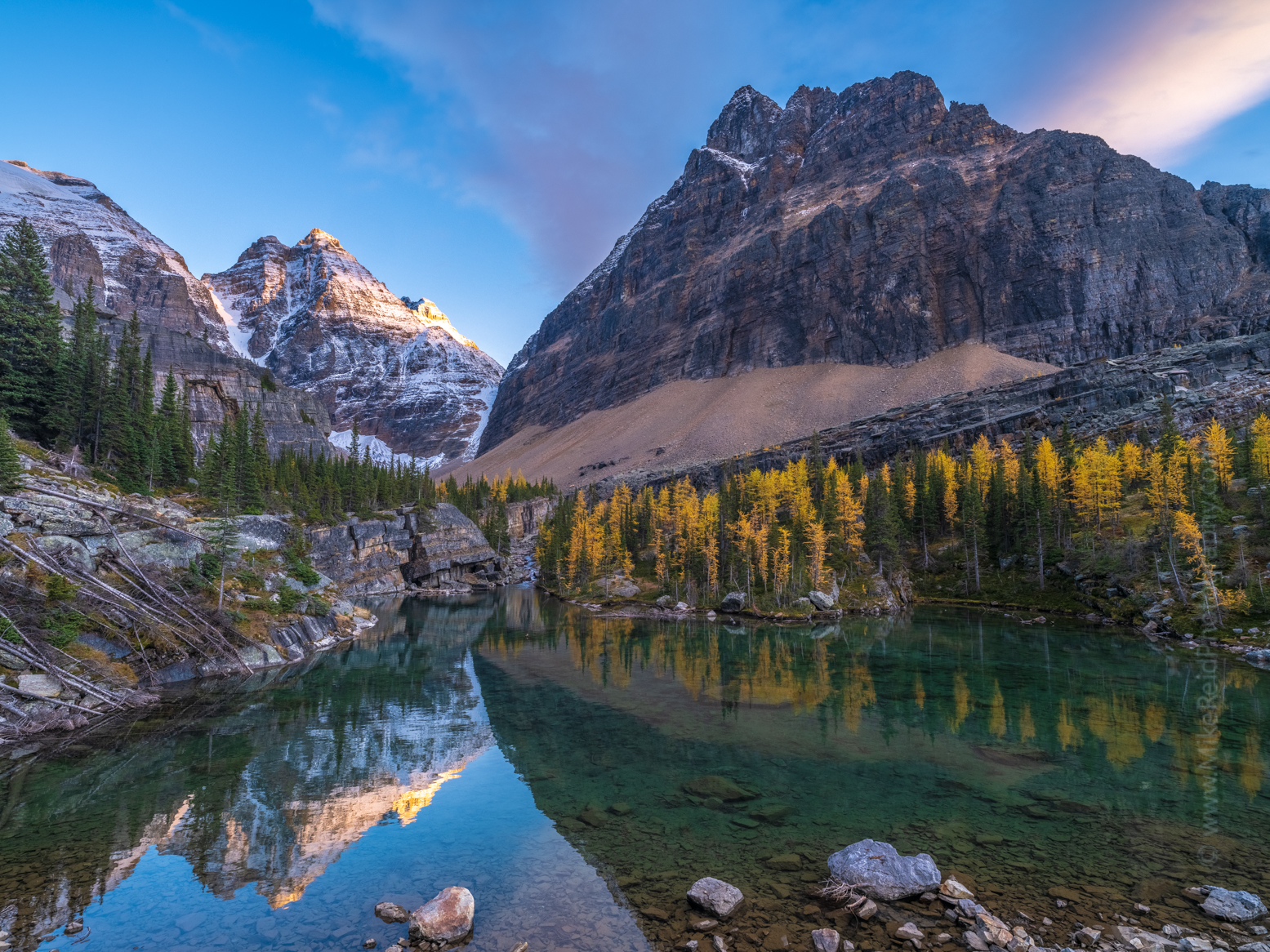 Canadian Rockies Lake and Glacier Peak.jpg 