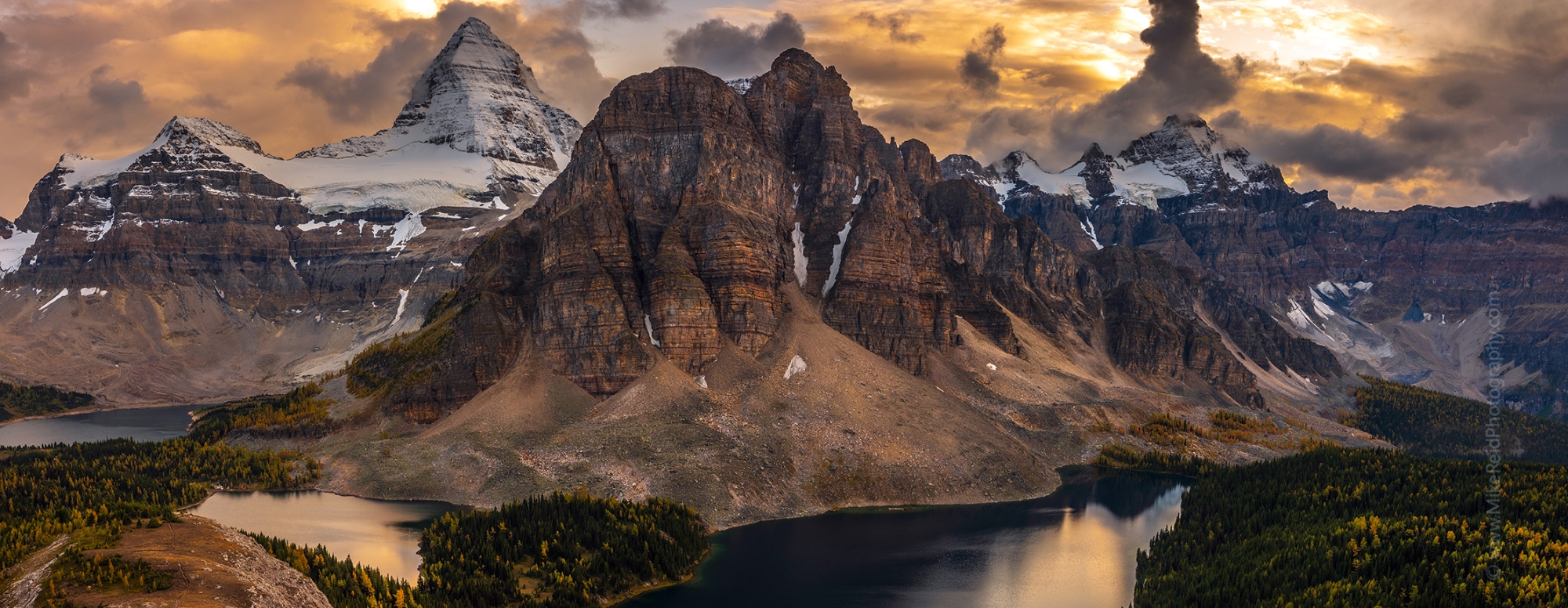 Mount Assiniboine from the Nub Panorama
