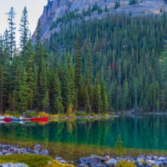 Canadian Rockies  Lake OHara Red Canoe.jpg