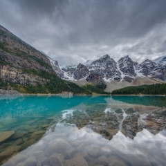Canadian Rockies Lake Moraine Ultrawide Lakescape Reflection.jpg