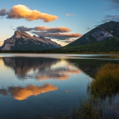Canadian Rockies Mount Rundle Sunset Reflection.jpg