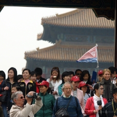 Forbidden City Tourists To order a print please email me at  Mike Reid Photography : bamboo, beijing, china, temple, great wall, forbidden city, summer palace