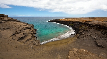 Hawaii Big Island Green Beach