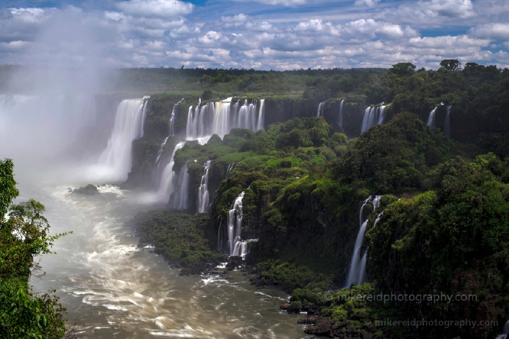 Iguacu Falls Cloudy Skies