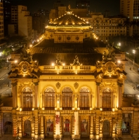 Aerial Night Sao Paulo Municipal Theater.jpg default