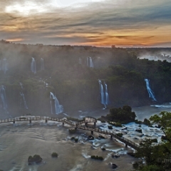 Iguacu Falls Sunset West To order a print please email me at  Mike Reid Photography : iguacu, iguazu falls, waterfalls, brazil, hotel das cataratas, rio, rio de janeiro, sugarloaf, seleron steps