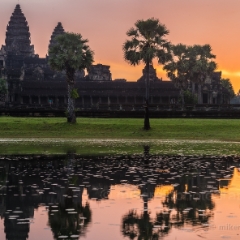 Angkor Wat Sunrise Colors To order a print please email me at  Mike Reid Photography