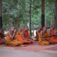 Cambodia Monks at Prayer To order a print please email me at  Mike Reid Photography