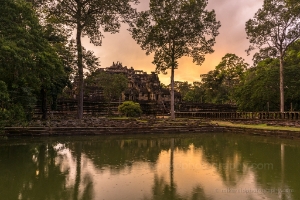 Cambodia Preah Khan Sunset Light